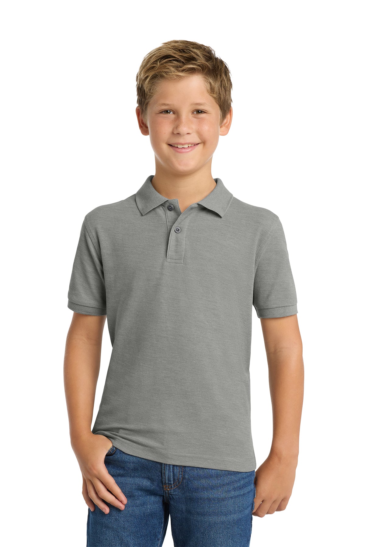 Heritage Classical Academy Grey Polo: Middle School Boys &amp; Girls Only $18