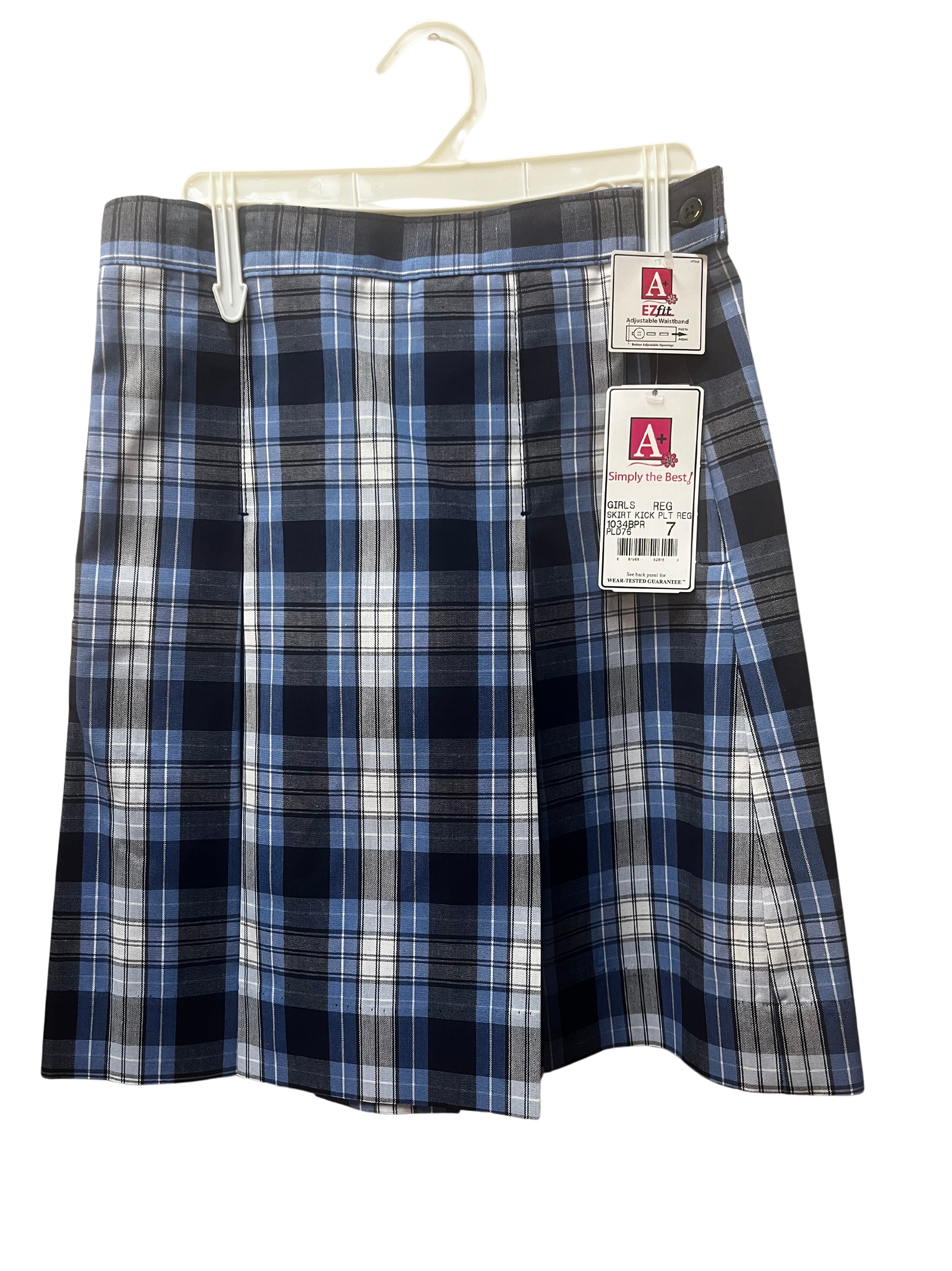 Plaid 76 Kick Pleat Skirt