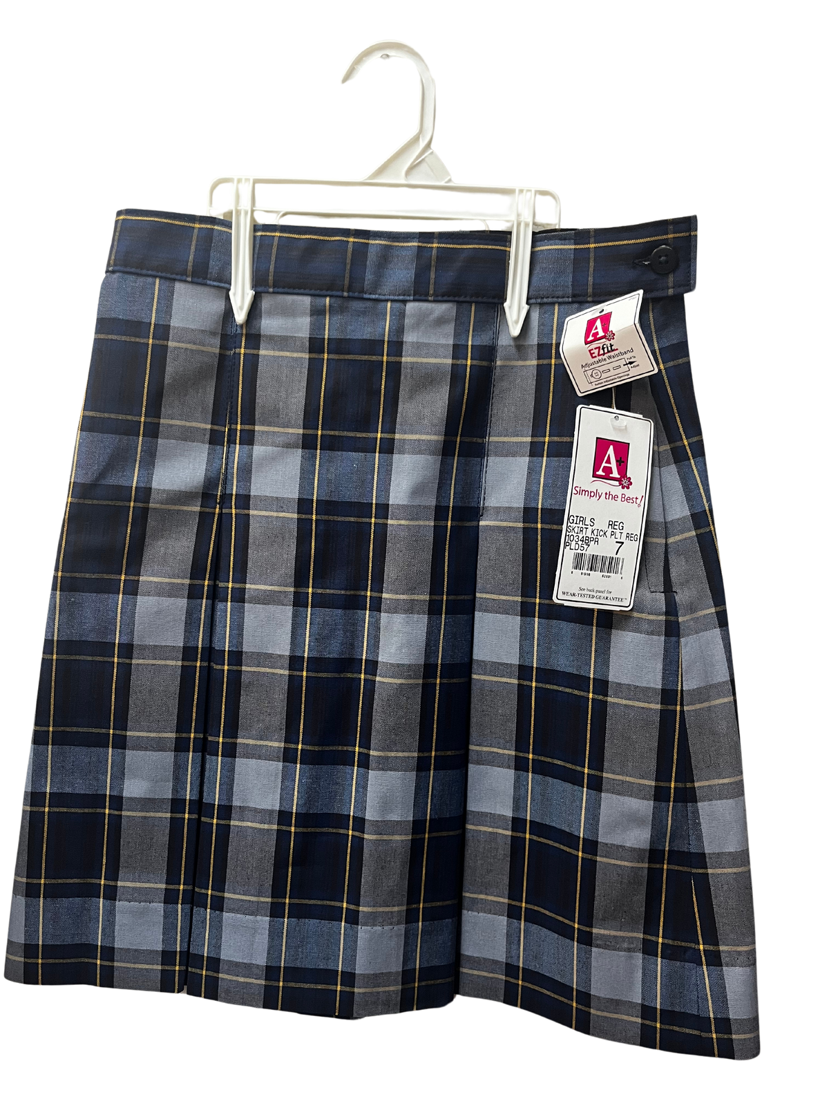 Plaid 57 Kick Pleat Style 1034BPH