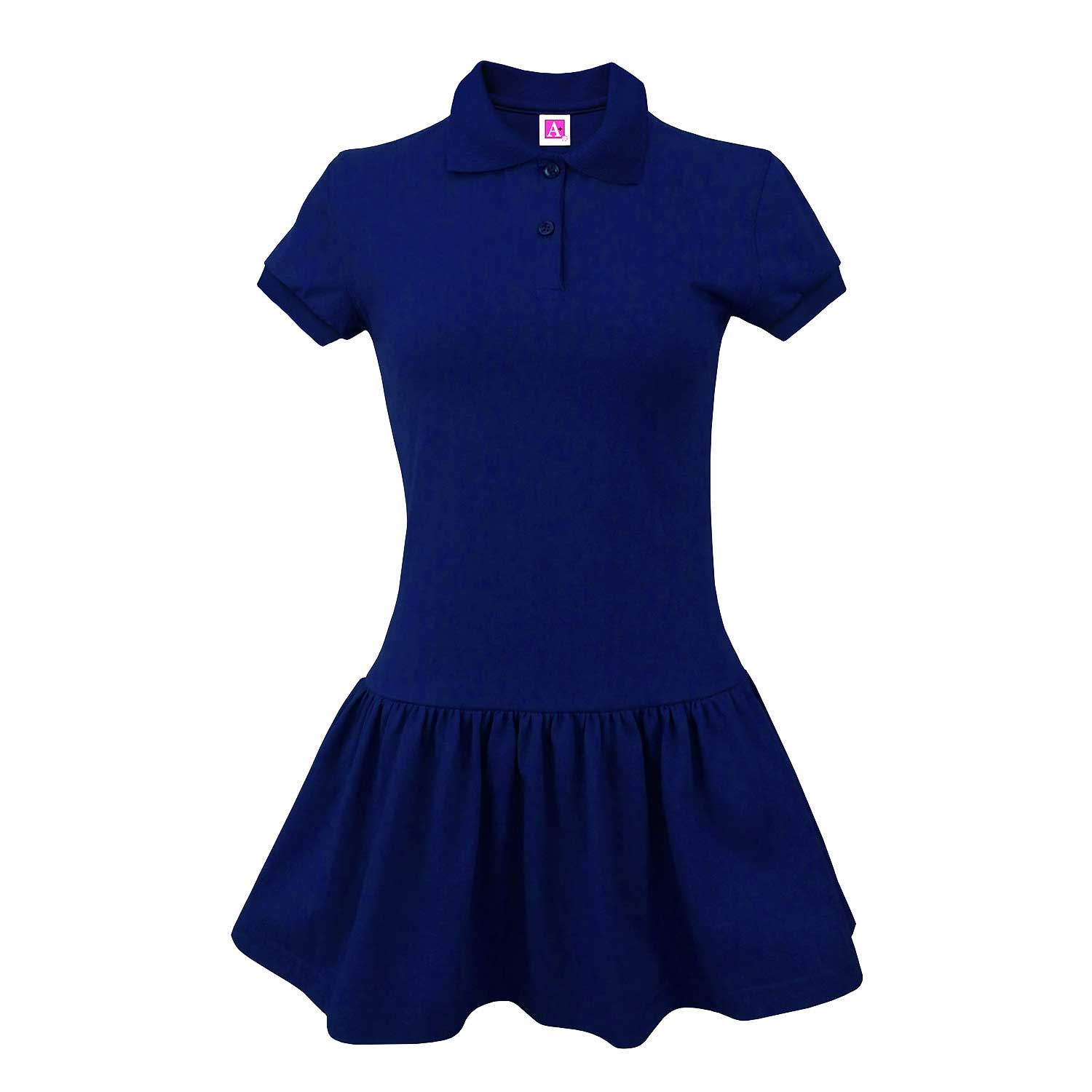 NEW ACS Girl's Navy POLO Dress w/NEW Logo (K-2nd)