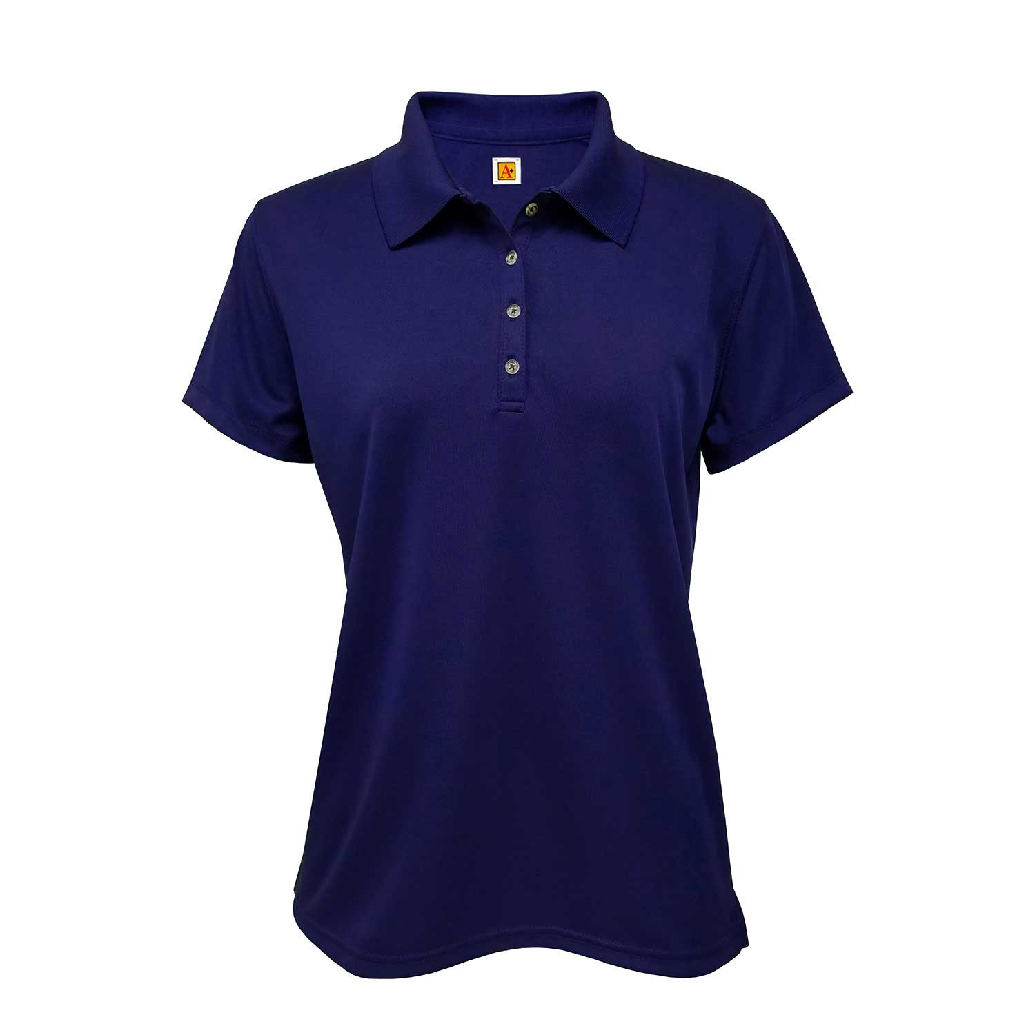 NEW ACS Girl's Navy DRI-FIT Polo w/Logo(K-6th)