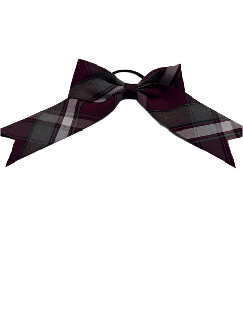NEW Christ's Church Academy Plaid Bow with Tails on Elastic
