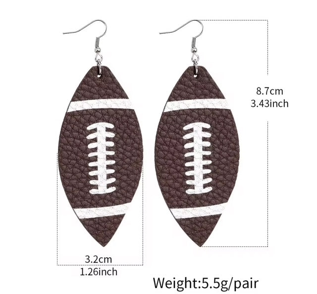 Football Themed Earrings