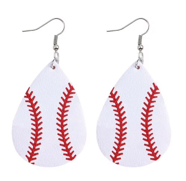 Baseball Themed Earrings