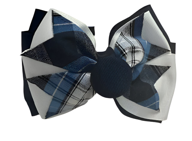 NEW ACS Plaid Covered Headband with Bow