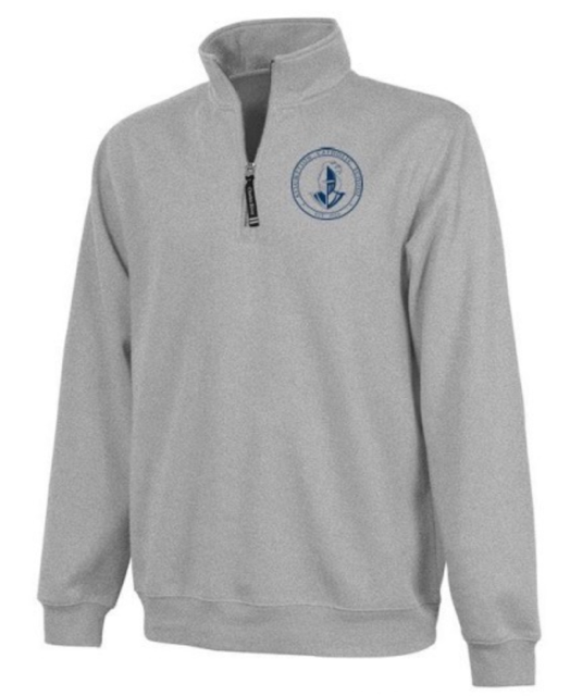 NEW-ACS Grey Quarter Zip W/Logo