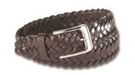 1&quot; Leather Braided Belt