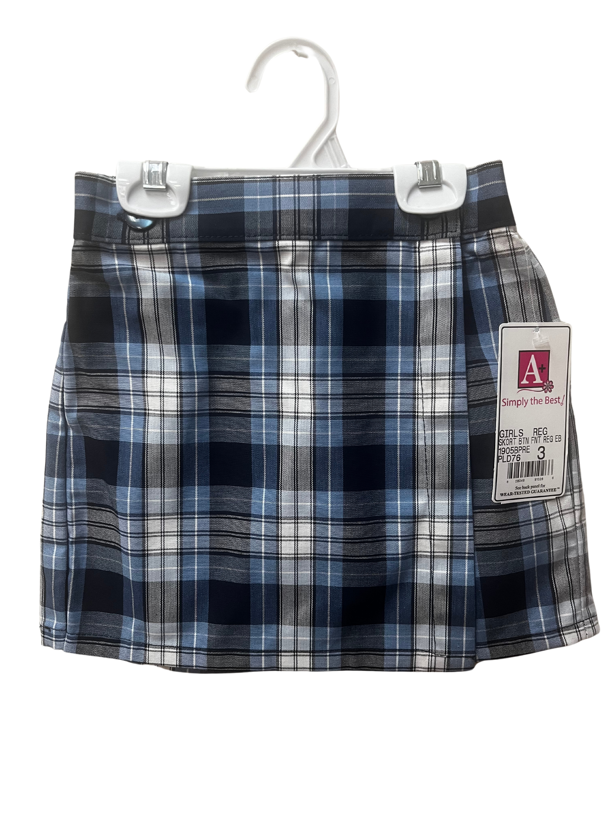 Plaid 76 Wrap Skort