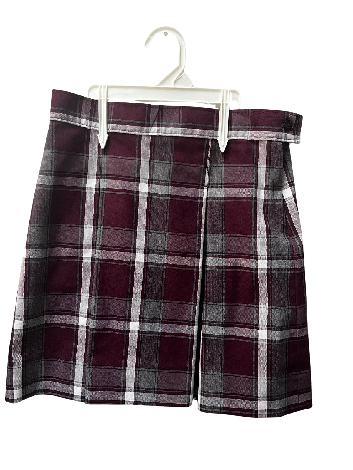 Plaid 54 Kick Pleat Skirt