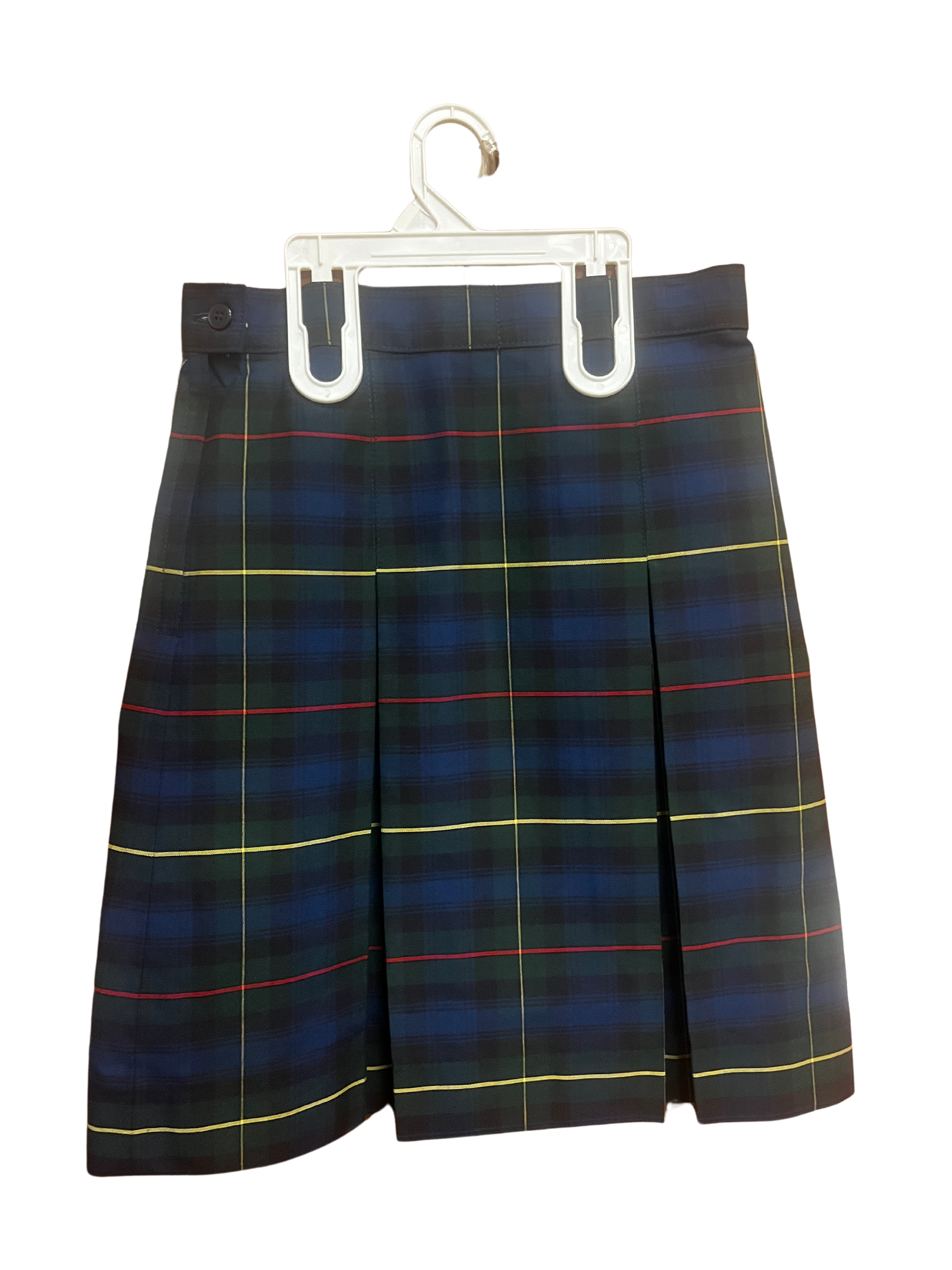 Plaid 55 Kick Pleat Skirt; Style 1034 BPR