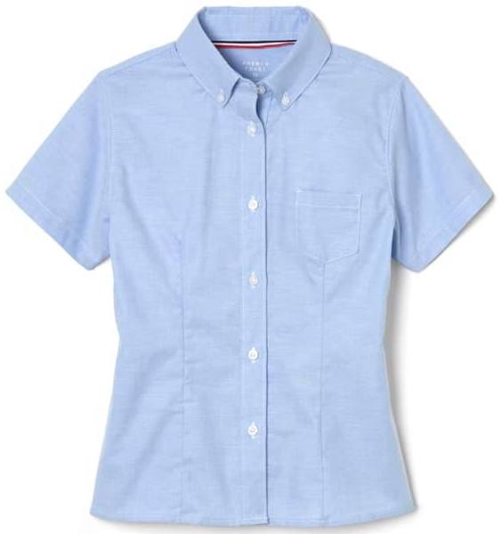 UCS GIRL's SHORT Sleeve Oxford w/Logo (Adult Sizes Only)