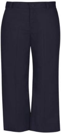 Navy Boy's/Men's Twill Flat Front Pants (5th- 8th)