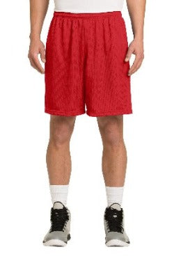 Red Mesh Gym Shorts w/SH Logo (Grades K-8th)