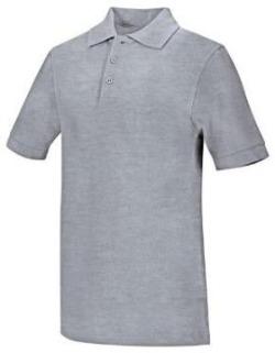SH Preschool Unisex Heather Grey Short Sleeve Pique Polo (Grades PK3 &amp;PK4)
