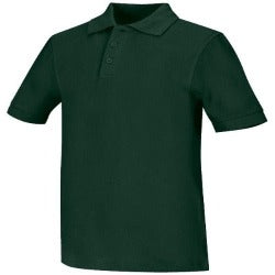 FINAL CLEARANCE (excluding toddler sizes)- San Jose Catholic Unisex Hunter green Polo w/logo