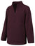 Unisex Half-Zip Polar Fleece in Hunter Green w/Logo