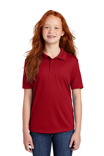 Sacred Heart Red DRIFIT Unisex Polo w/logo (K-8th)