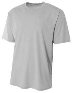 CCA Grey Dri Fit Gym Shirt w/logo- 7th & up only