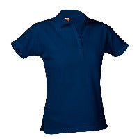 ACS Girls Fitted Polo with Logo(Pre-K-6th Grades ONLY)-DISCONTINUED-SIZES LISTED LEFT