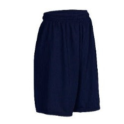 CCA Navy Mesh Gym Shorts w/logo- 7th &amp; up only