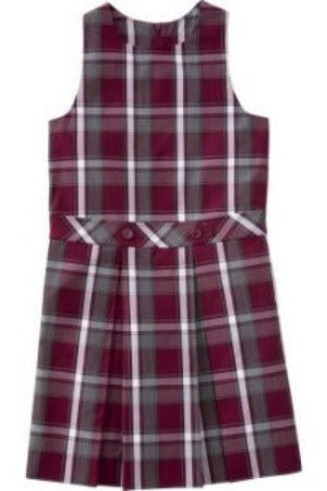 Christ&#39;s Church Academy Girl&#39;s Plaid Jumper (K-5th, to be worn with Peter Pan Blouse)
