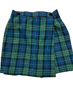 CCA Plaid Wrap Skort (K-8th) Formal Day & Everyday Option