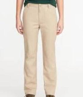 Twill Boy's Flat Front Khaki Pants
