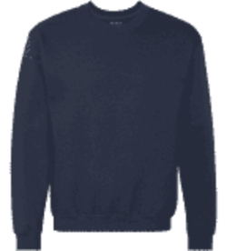 NEW LOGO: GYM ONLY San Jose Navy Sweatshirt W/Logo: Mandatory for Winter Months