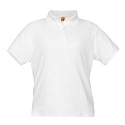 Christ&#39;s Church Academy  INTERLOCK GIRL&#39;S Cotton Blend Polo w/logo (all grades)
