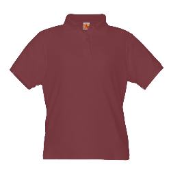 Christ&#39;s Church Academy  INTERLOCK GIRL&#39;S Cotton Blend Polo w/logo (all grades)